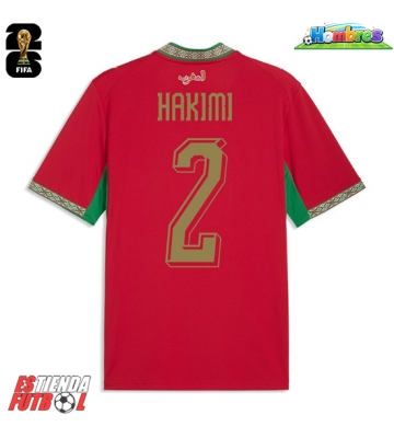 Marruecos Achraf Hakimi #2 Primera Equipación Mundial 2026 Manga Corta